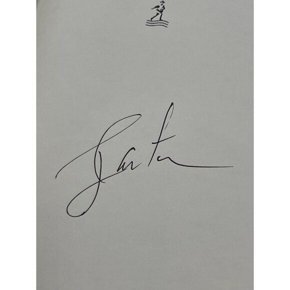 President Jimmy Carter Signed Book Our Endangered Values HC DJ JSA COA - Picture 3 of 8